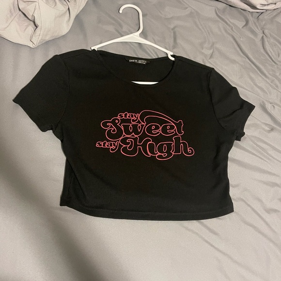 SHEIN Tops Stay Sweet Stay High Shirt Poshmark